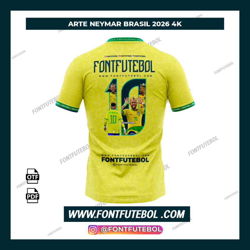ARTE NEYMAR BRASIL 2026 4K