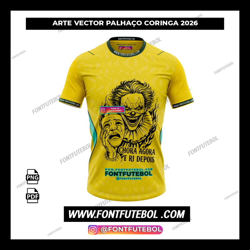 VECTOR ART CLOWN JOKER BRAZIL 2026