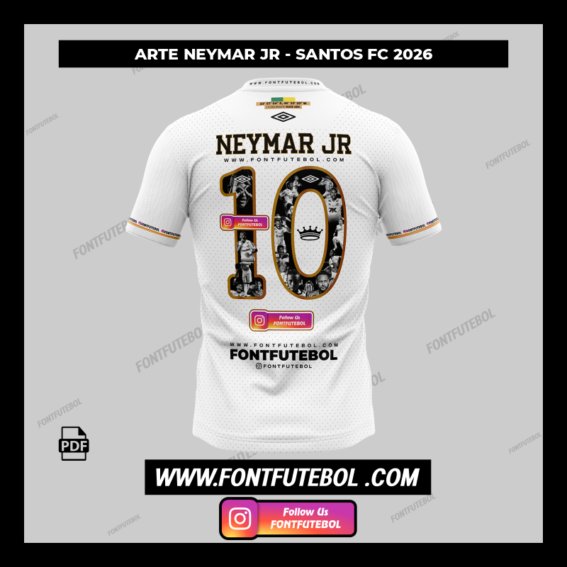 ARTE NEYMAR JR - SANTOS FC 2026