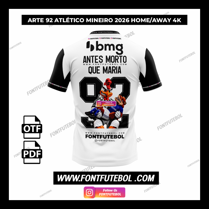 ARTE 92 ATLÉTICO MINEIRO HOME/AWAY 2026 4K