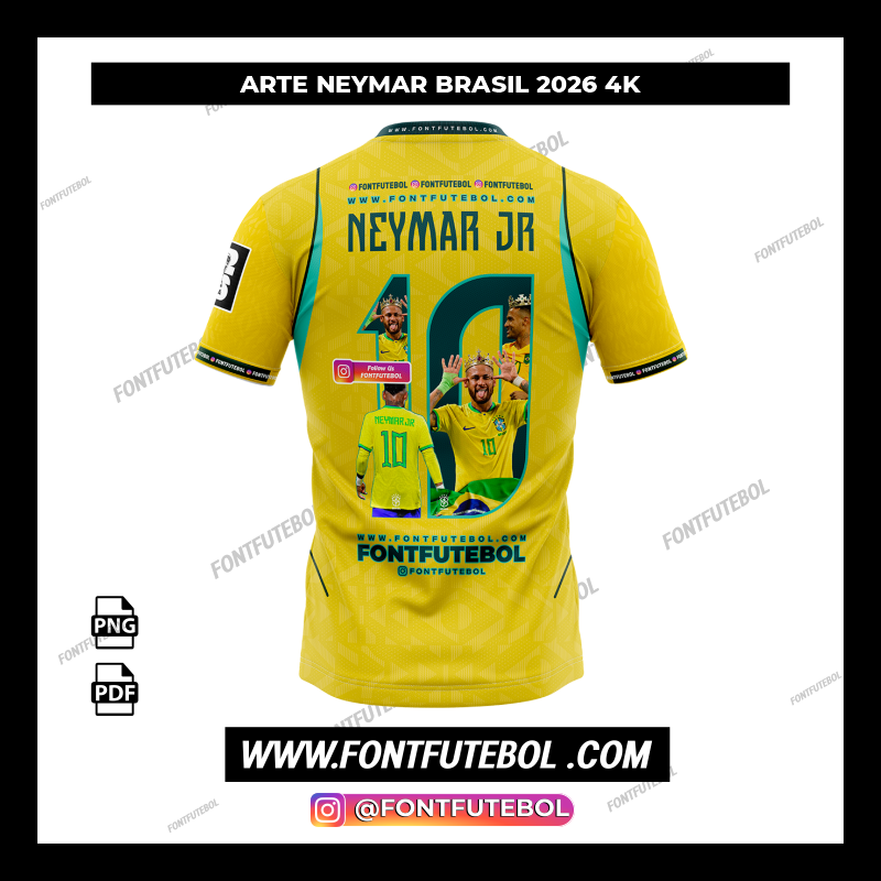 NEYMAR BRAZIL 2026 ART 4K