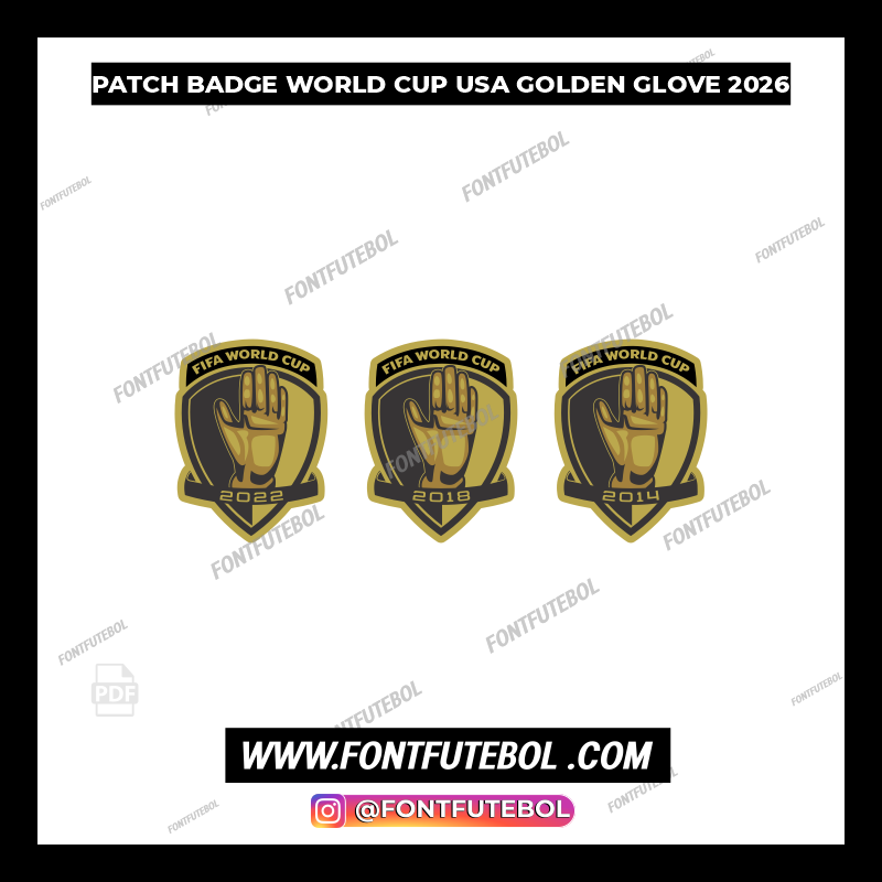 PATCH BADGE WORLD CUP USA GOLDEN GLOVE 2026