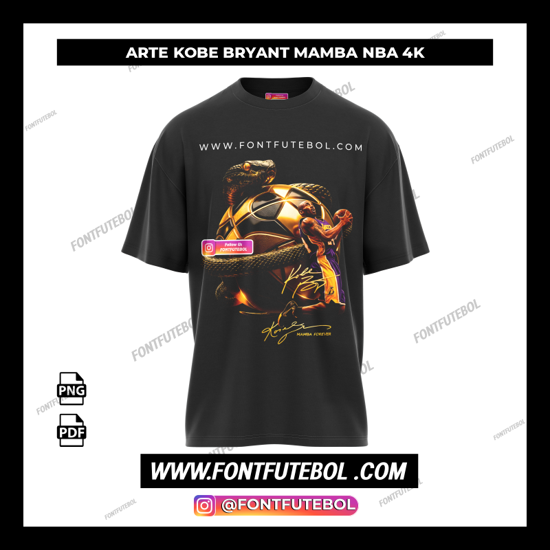KOBE BRYANT MAMBA NBA ART 4K