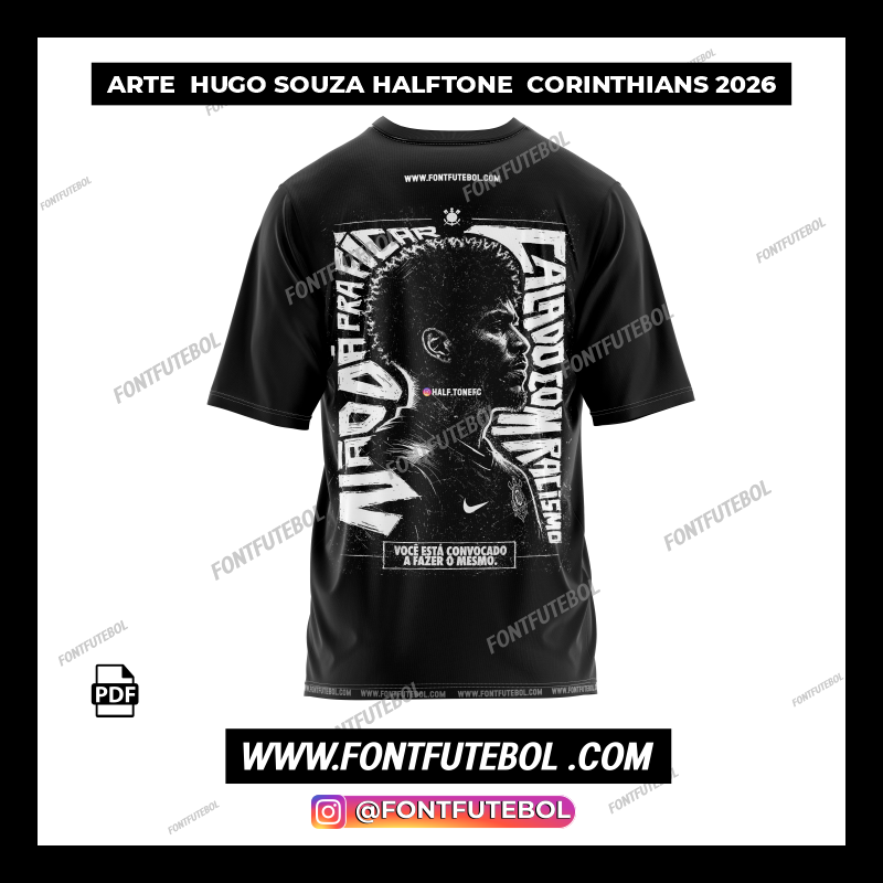 ARTE HUGO SOUZA HALFTONE CORINTHIANS 2026