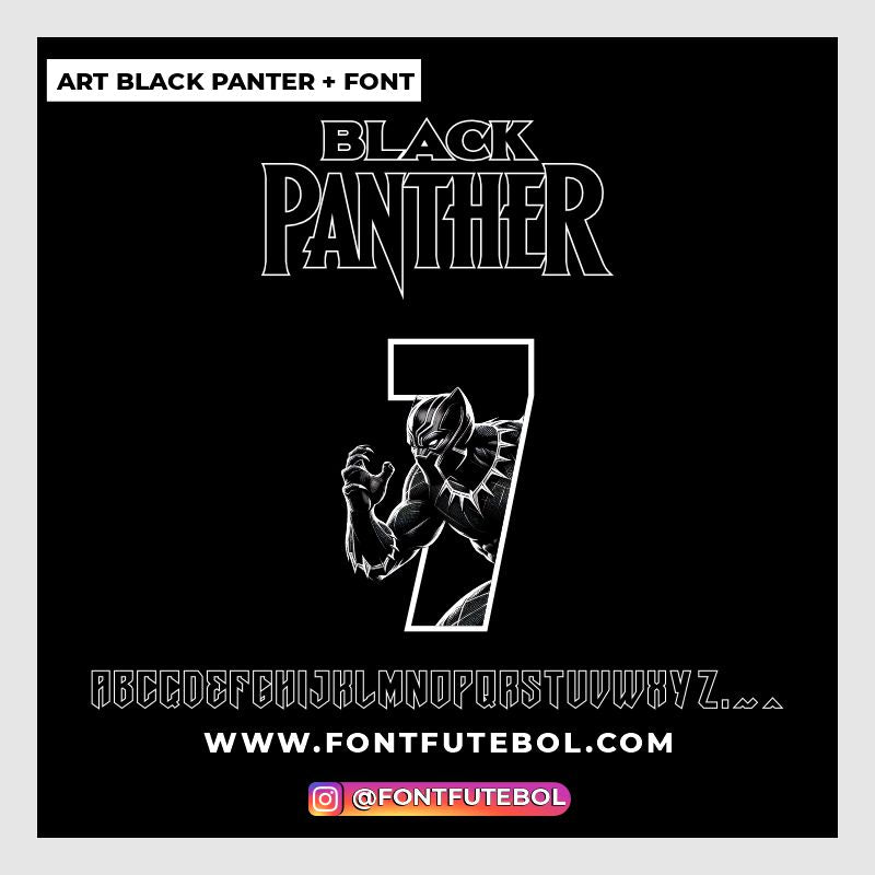 ARTE PANTERA NEGRA + FUENTE