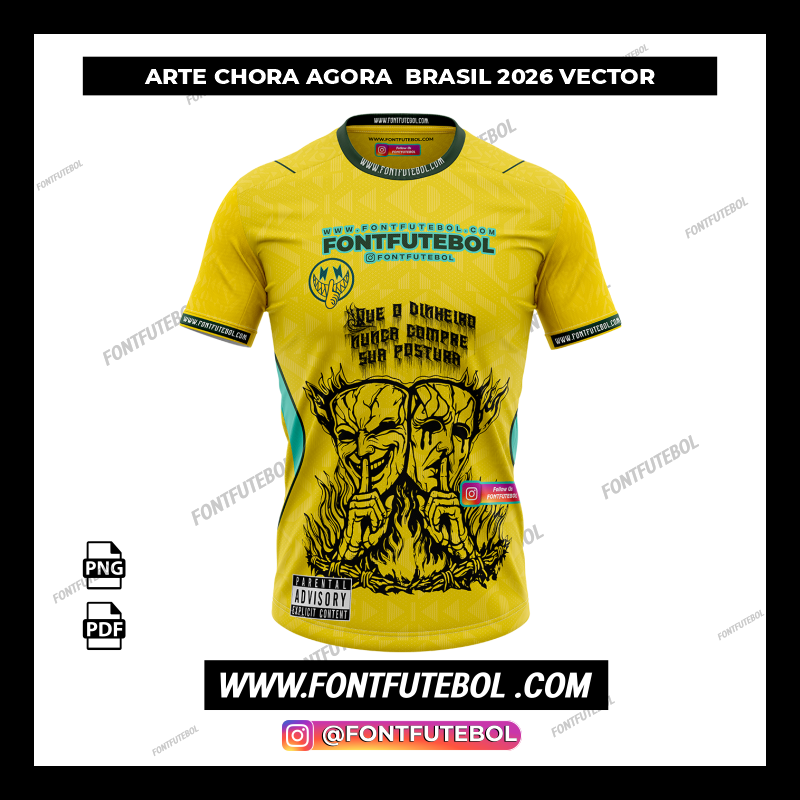 ARTE CHORA AGORA BRASIL 2026 VECTOR
