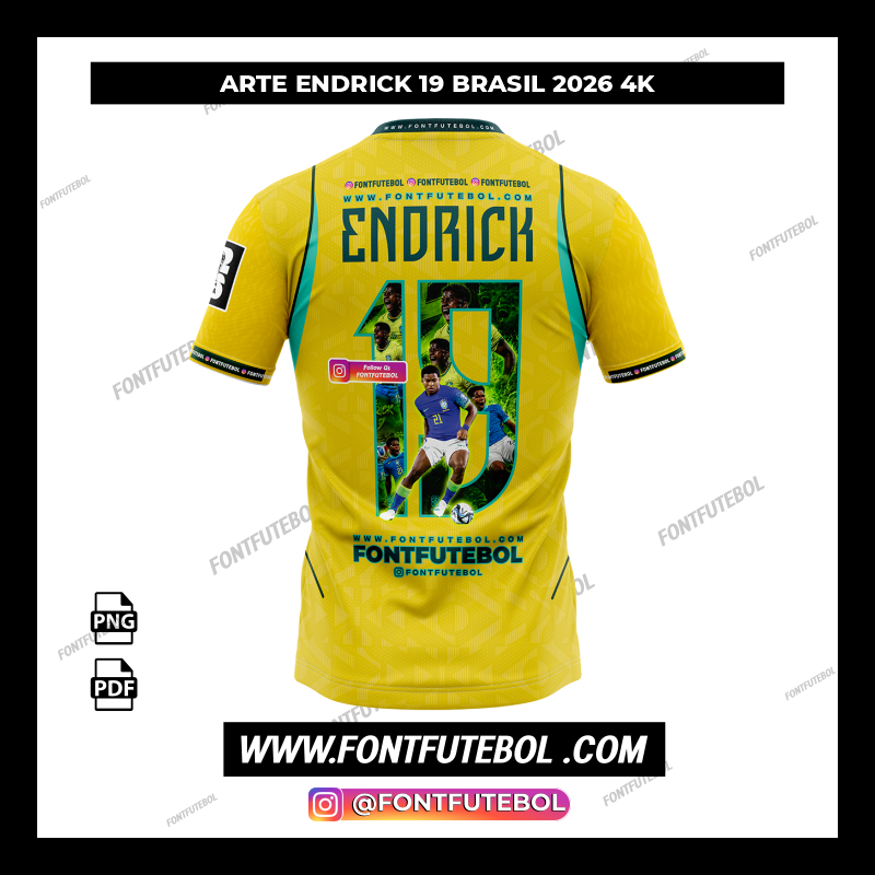 ARTE ENDRICK 19 BRASIL 2026 4K