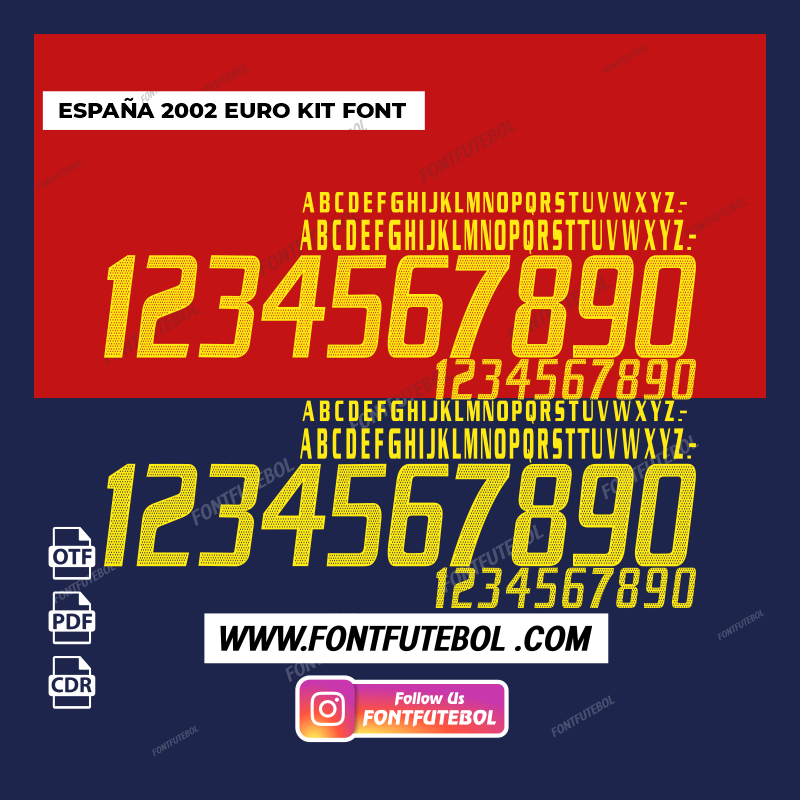 ESPAÑA 2002 EURO KIT FONT
