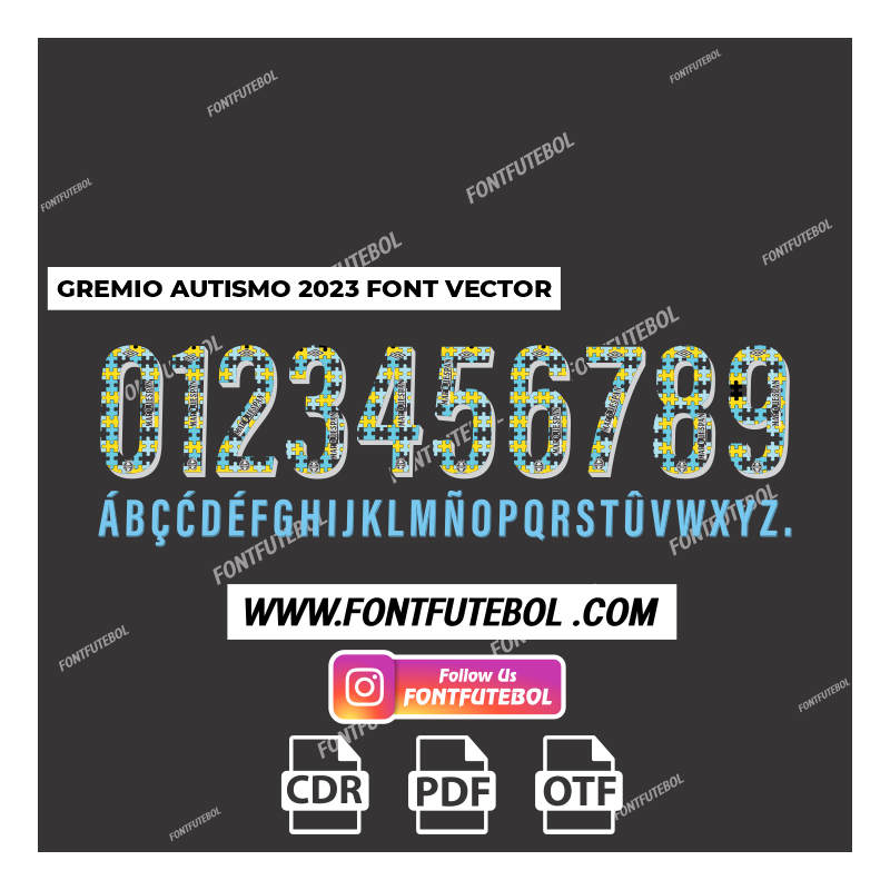 GREMIO AUTISMO 2023 FONT VECTOR