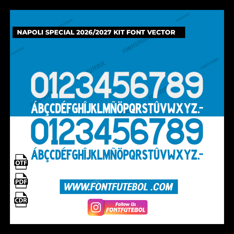 NAPOLI SPECIAL 2026/2027 KIT FONT VECTOR