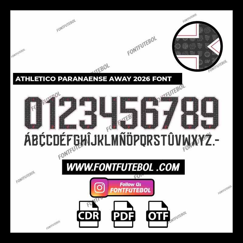 ATHLETICO PARANAENSE AWAY 2026/2027 FONT VECTOR