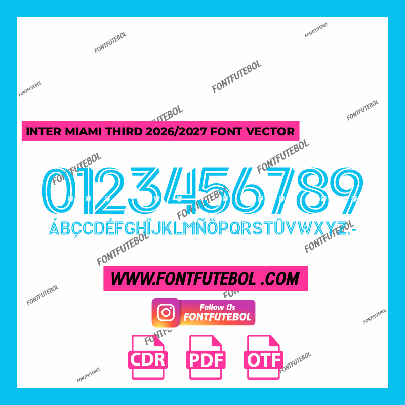 INTER MIAMI THIRD 2026/2027 FONT VECTOR