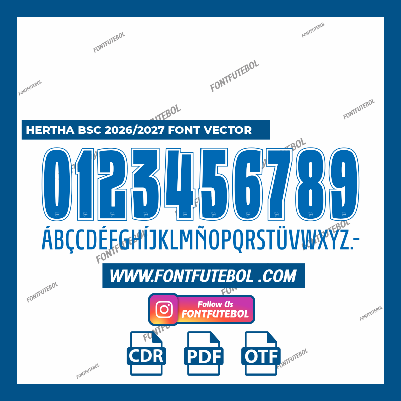 HERTHA BSC 2026/2027 FONT VECTOR