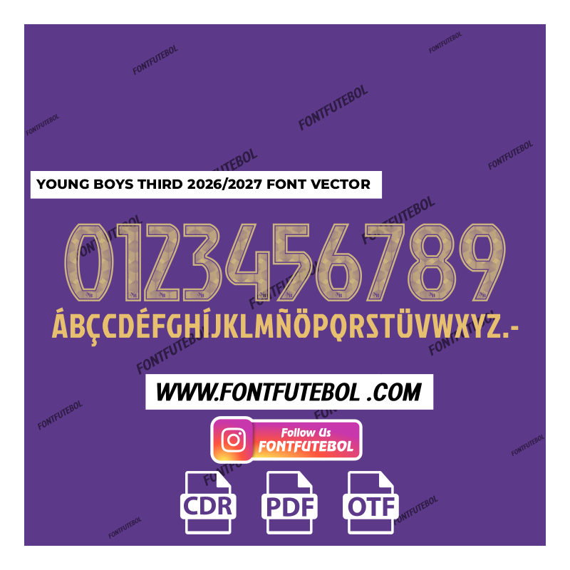 YOUNG BOYS THIRD WOMAN 2026/2027 FONT VECTOR