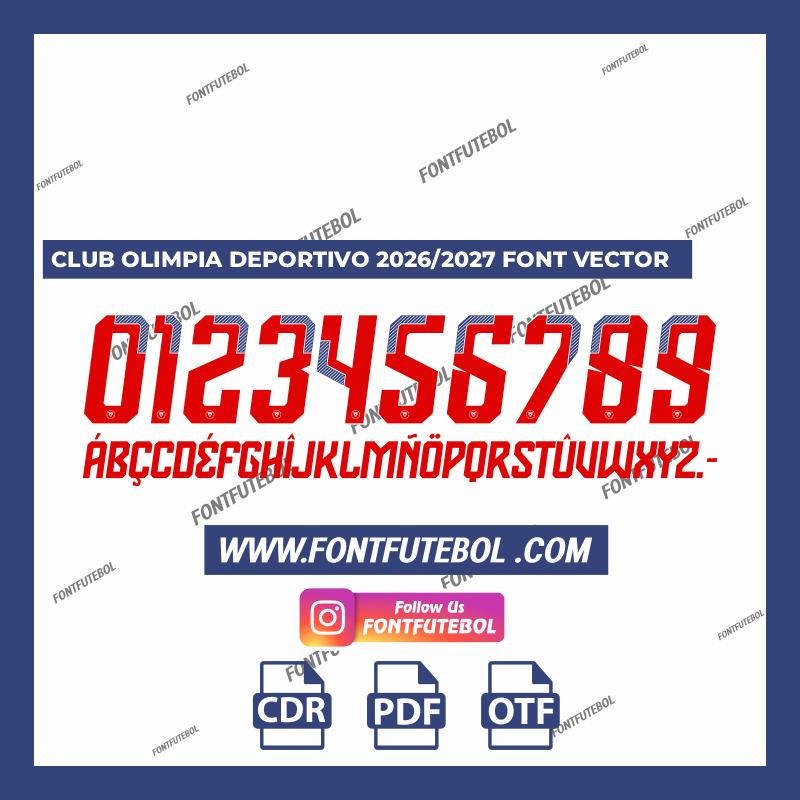 CLUB OLIMPIA DEPORTIVO 2026/2027 FONT VECTOR