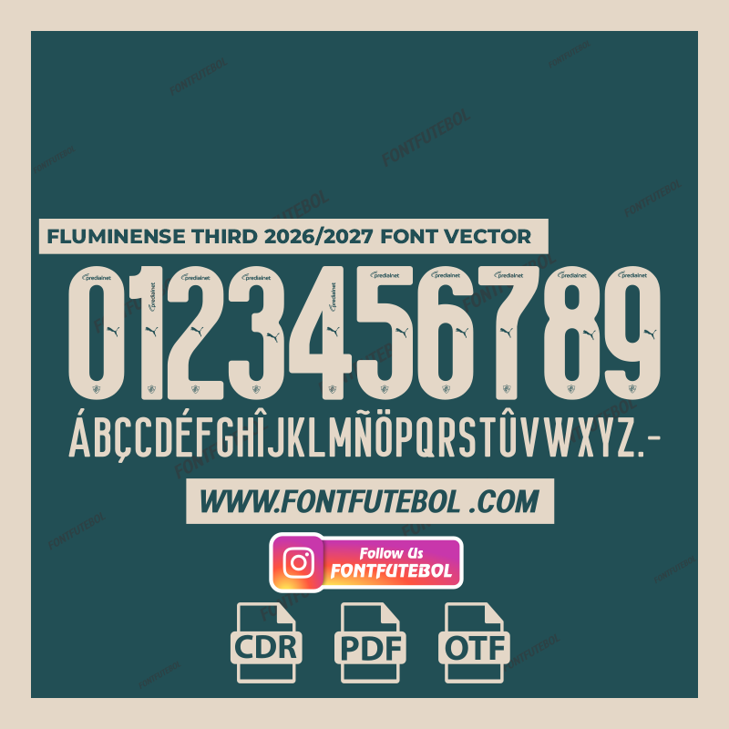 FLUMINENSE THIRD 2026/2027 FONT VECTOR