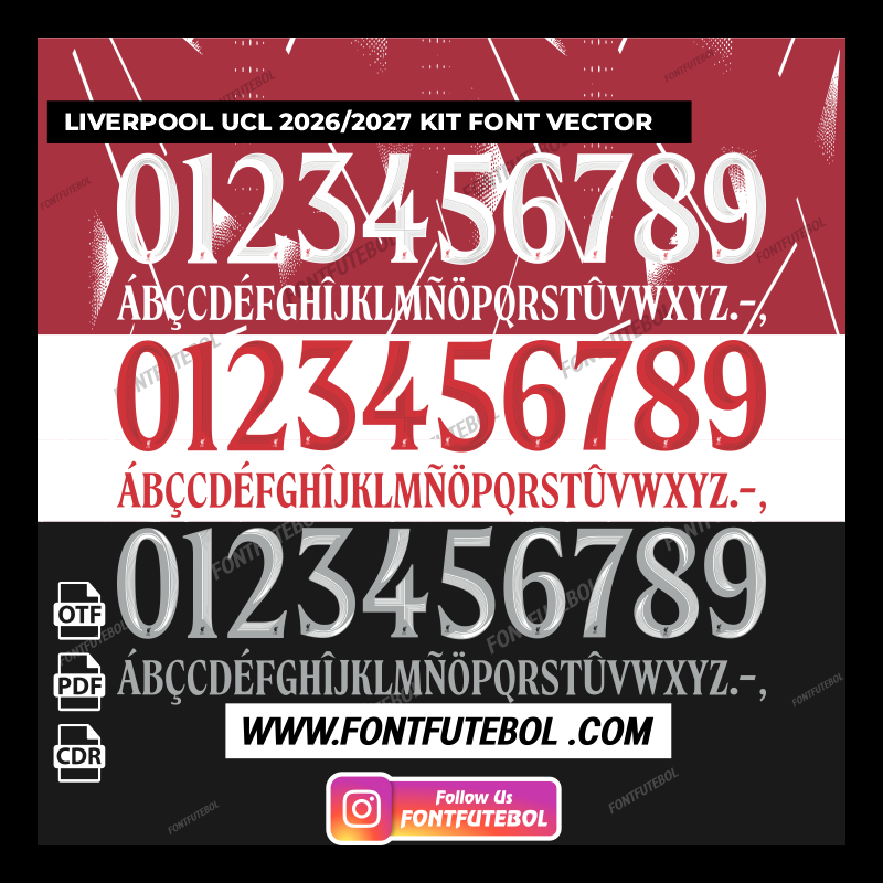 LIVERPOOL 2026 FONT VECTOR