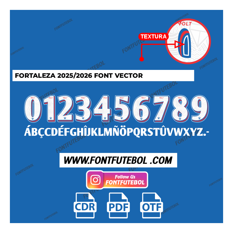 FORTALEZA 2025/2026 FONT VECTOR