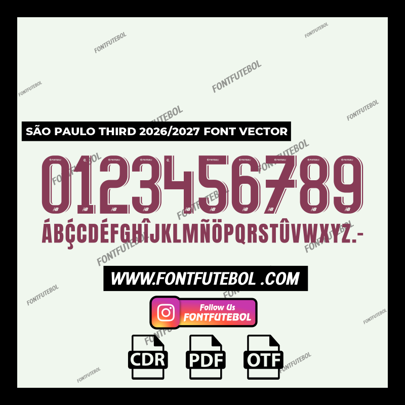 SÃO PAULO THIRD 2026/2027 FONT VECTOR
