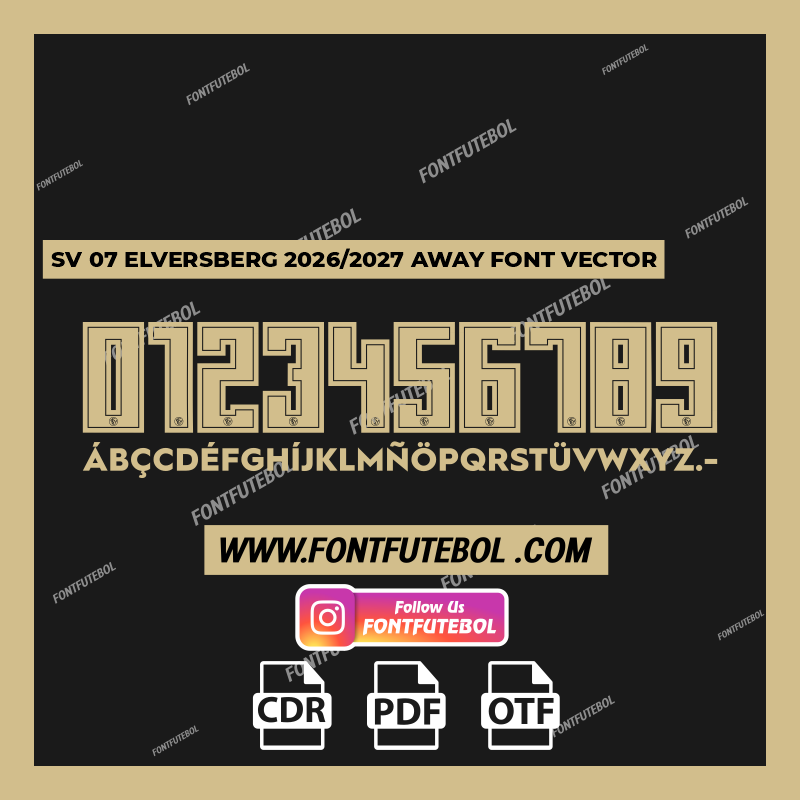 SV 07 ELVERSBERG 2026/2027 AWAY FONT VECTOR