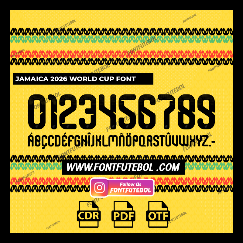 JAMAICA 2026 WORLD CUP FONT