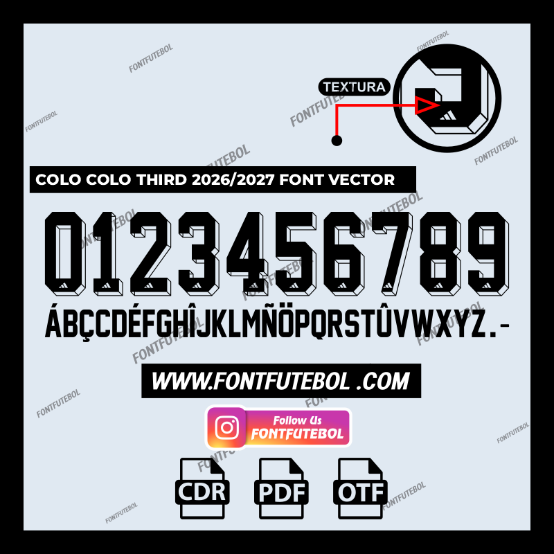 COLO COLO THIRD 2026/2027 FONT VECTOR