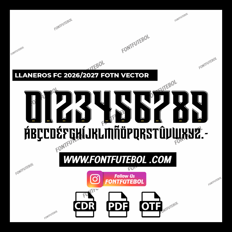 LLANEROS FC 2026/2027 FONT
