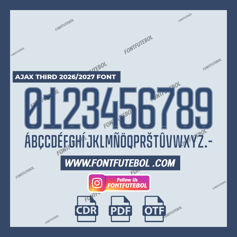 AJAX THIRD 2026/2027 FONT