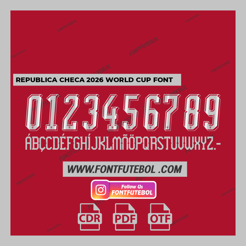 CZECH REPUBLIC 2026 WORLD CUP FONT