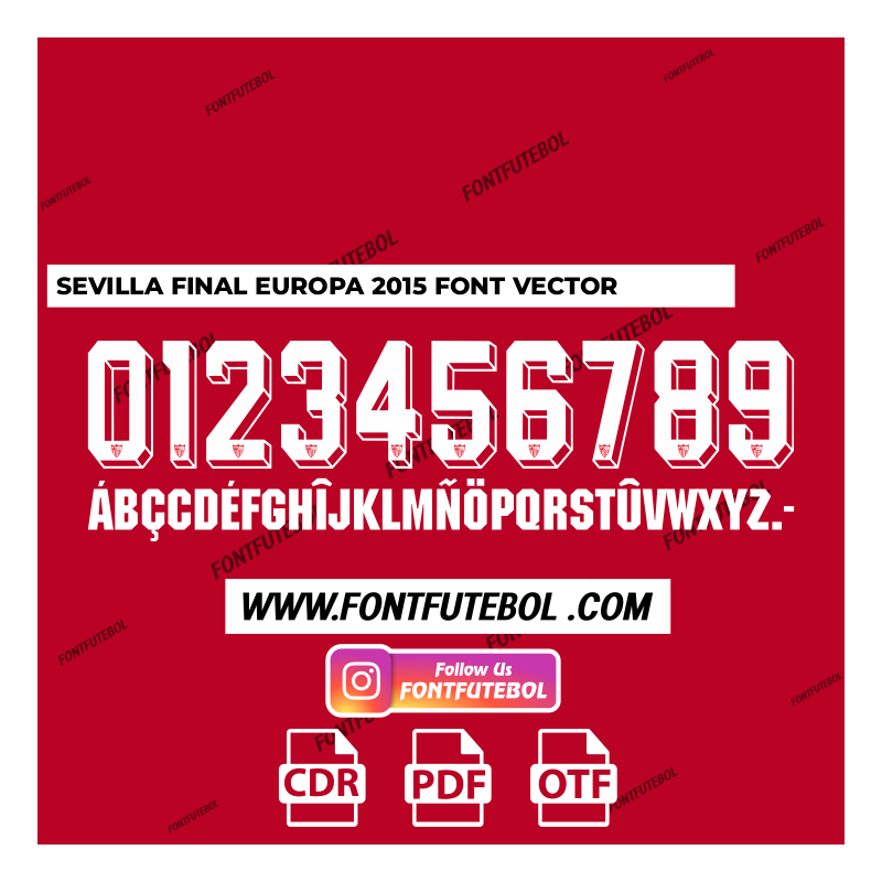 SEVILLA FINAL EUROPA 2015 FONT VECTOR