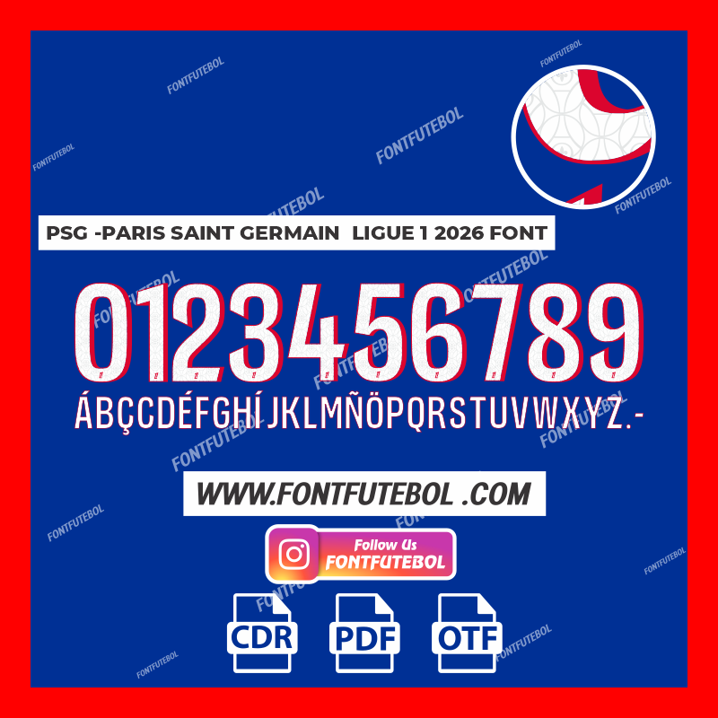 PSG - PARIS SAINT GERMAIN 2026 FONT
