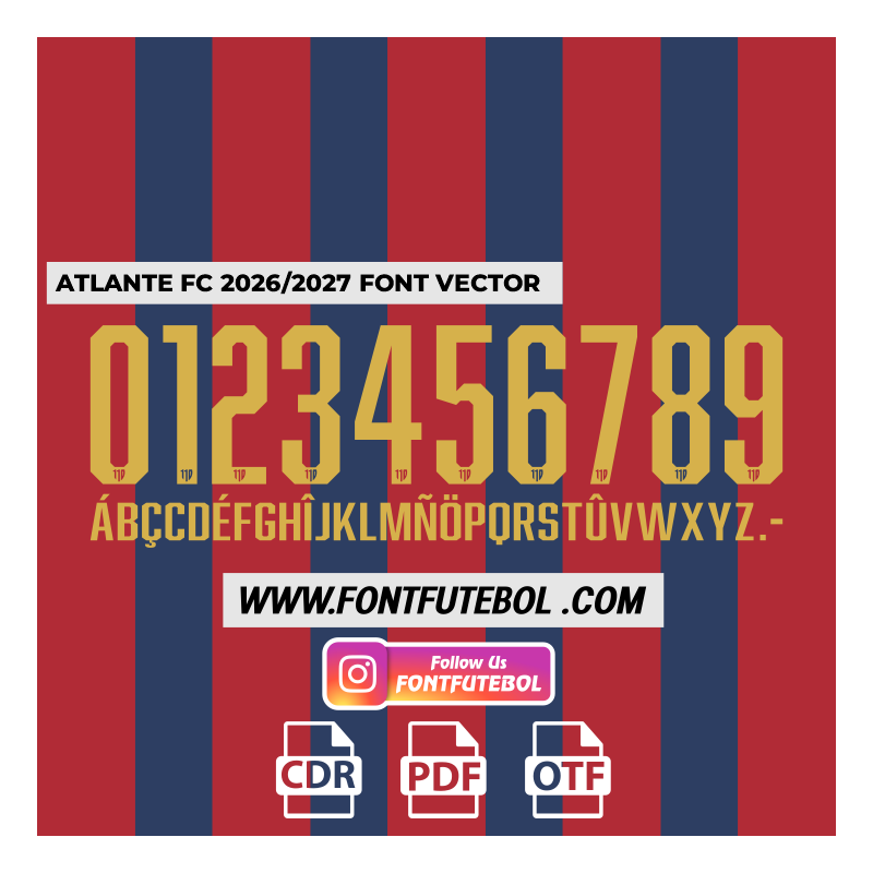 ATLANTE FC 2026/2027 FONT VECTOR