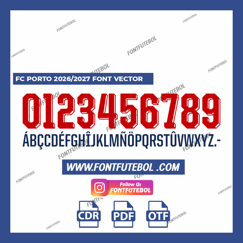 FC PORTO 2026/2027 FONT VECTOR