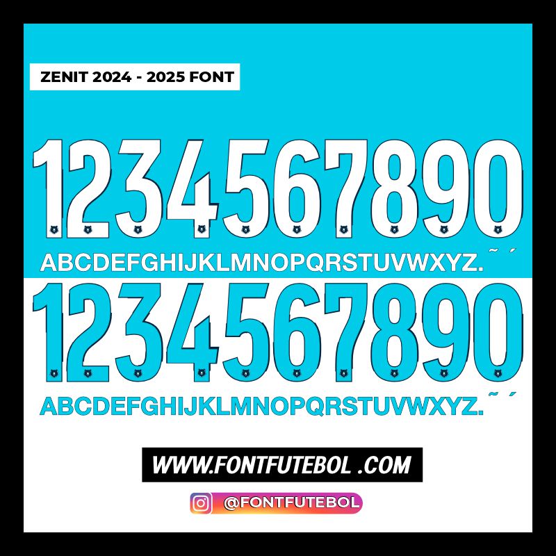 ZENIT 2024 - 2025 KIT FONT