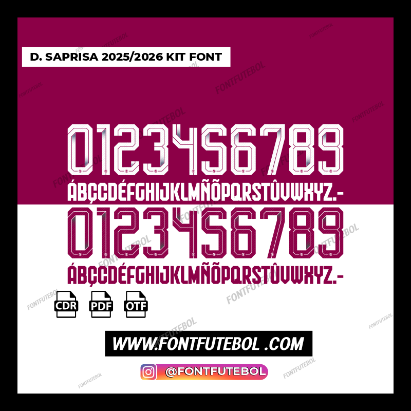 DEPORTIVO SAPRISA 2025/2026 FONT KIT