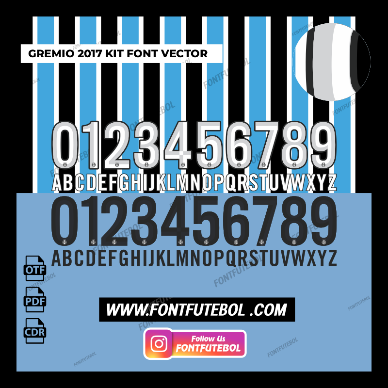GREMIO 2017 KIT FONT VECTOR