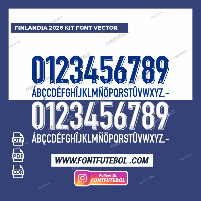 FINLANDIA 2026/2027 KIT FONT VECTOR