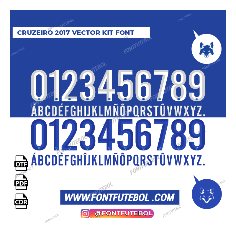 CRUZEIRO 2017 KIT FONT
