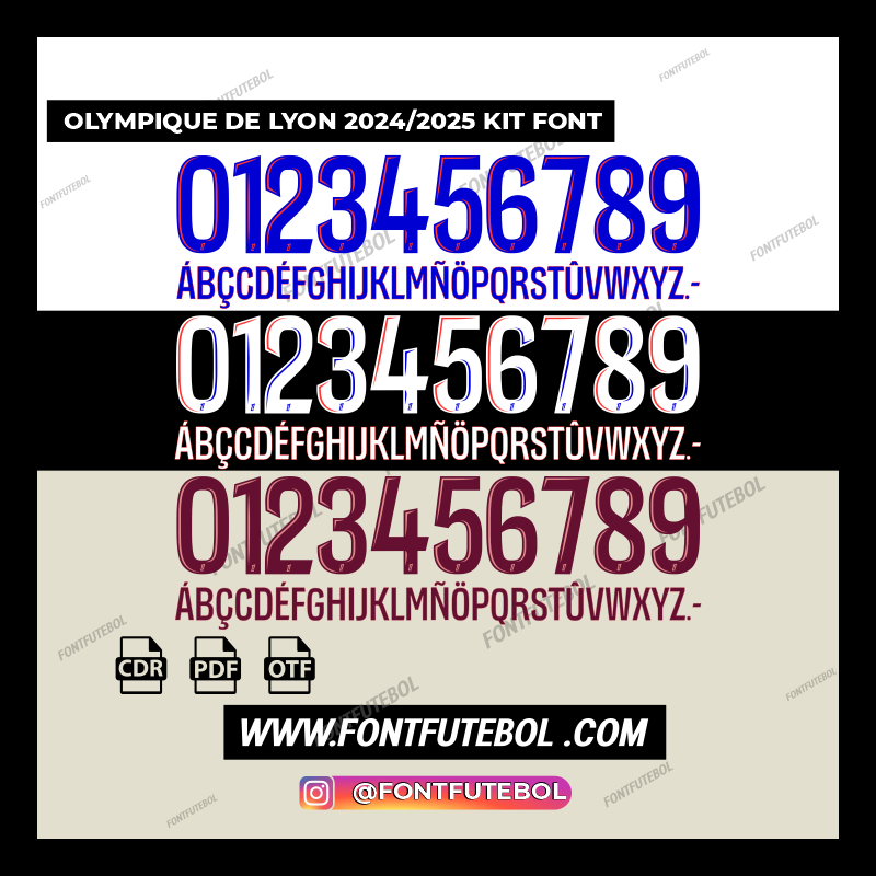 OLYMPIQUE DE LYON 2024/2025 KIT FONT