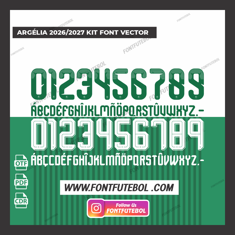 ARGÉLIA 2026/2027 KIT FONT VECTOR
