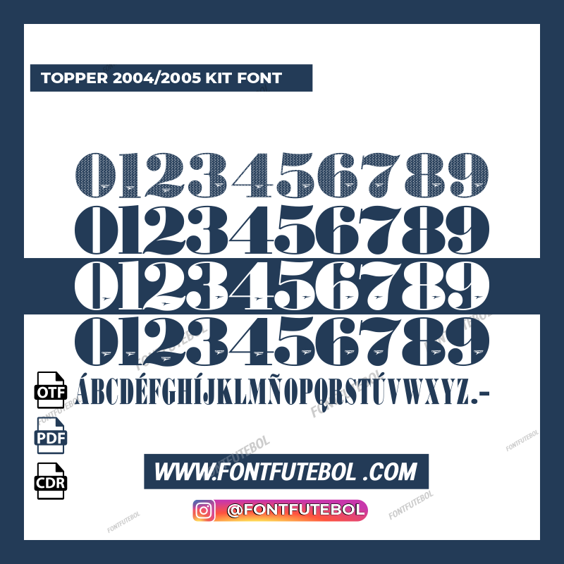 TOPPER 2004/2005 KIT FONT