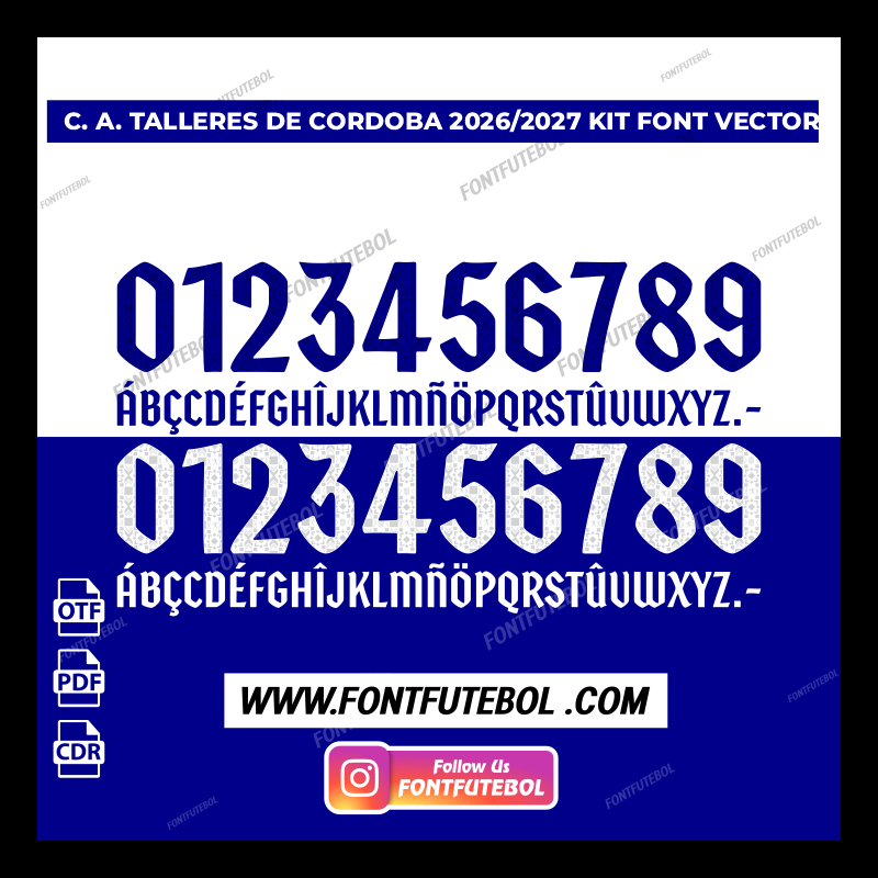 C. A. TALLERES DE CORDOBA 2026/2027 KIT FONT VECTOR