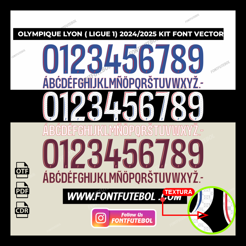 OLYMPIQUE DE LYON 2024/2025 KIT FONT