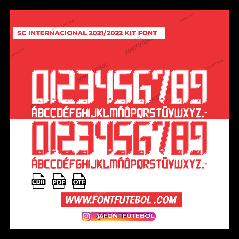 SC INTERNACIONAL 2021/2022 KIT FONT