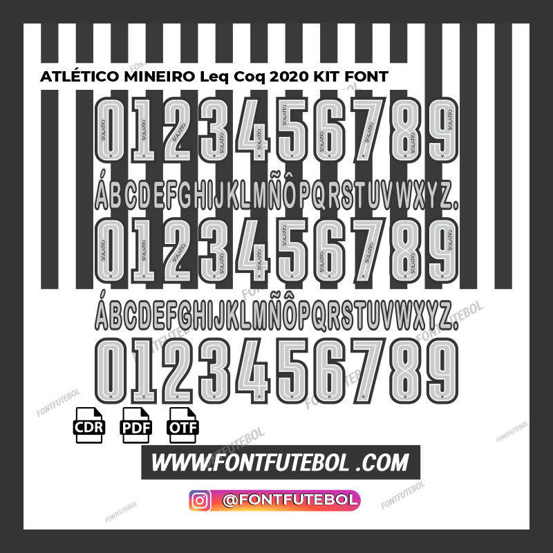 ATLÉTICO MINEIRO ( Leq Coq ) 2020 KIT FONT