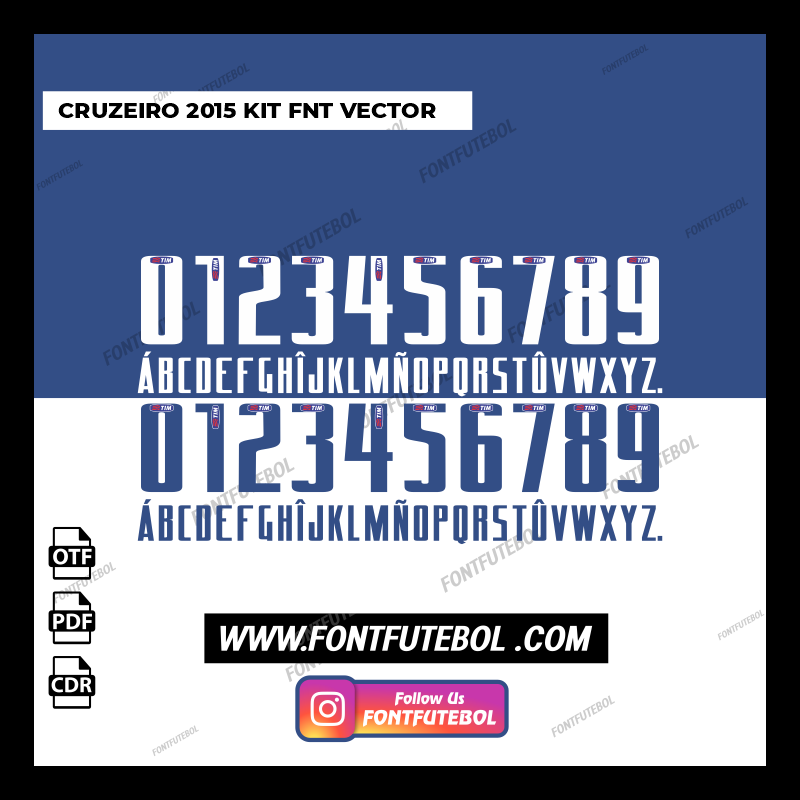 CRUZEIRO 2015 KIT FONT VECTOR