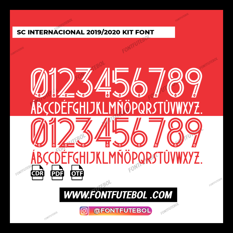 SC INTERNACIONAL 2019/2020 KIT FONT