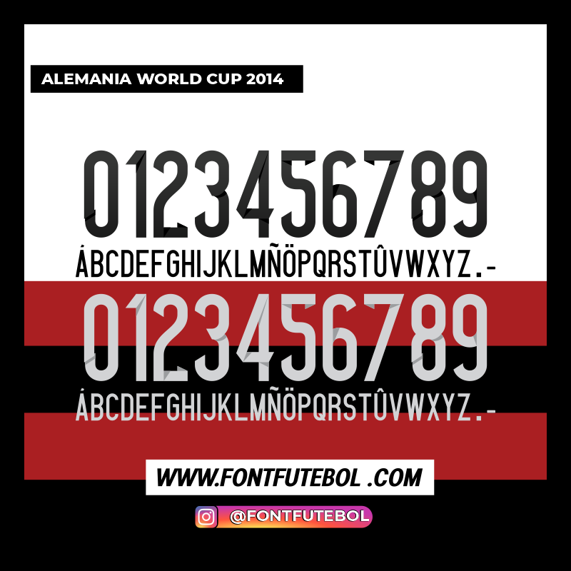 ALEMANIA WORLD CUP 2014 FONT