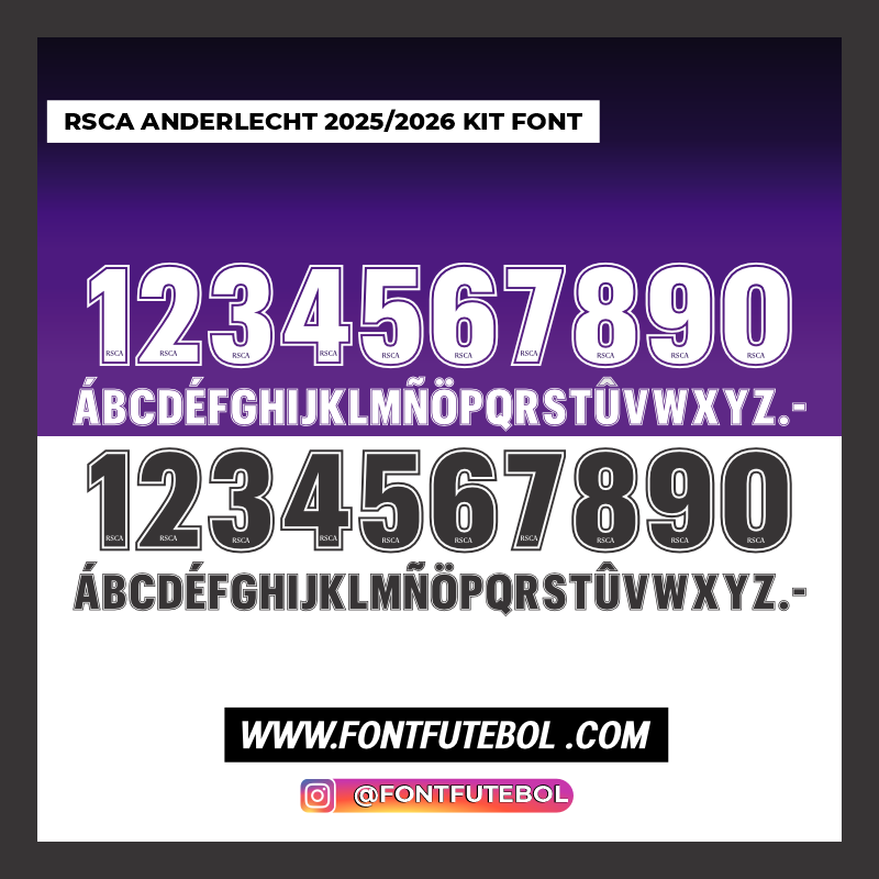 KIT DE FUENTES RSCA ANDERLECHT 2025/2026