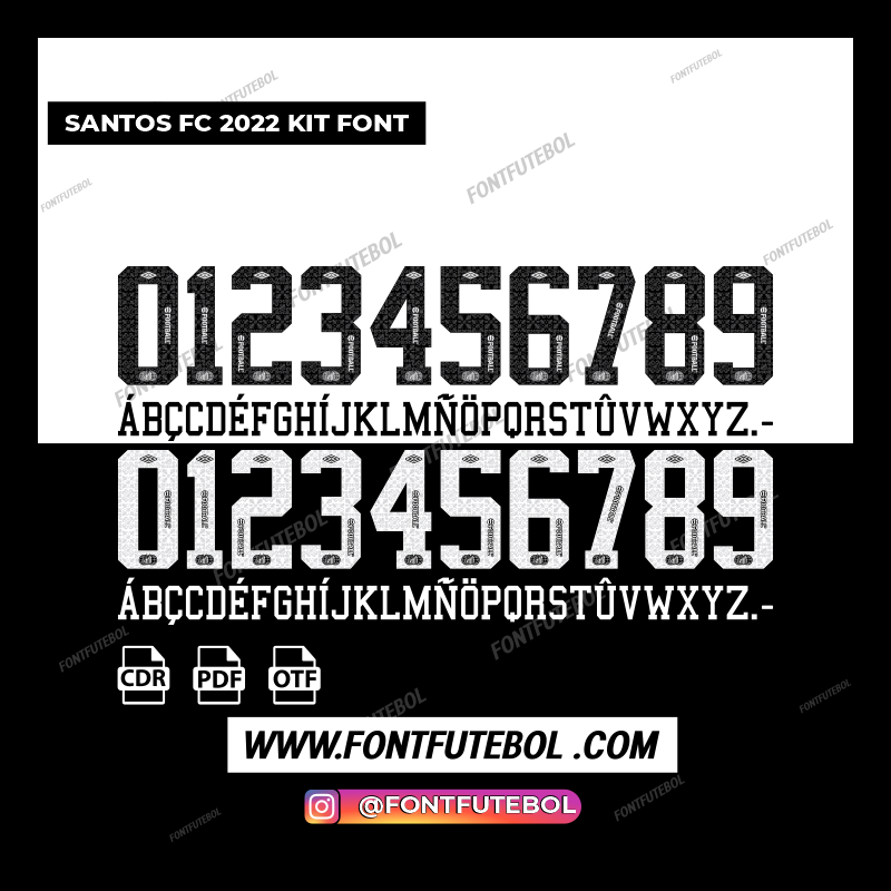 SANTOS FC 2022 KIT FONT